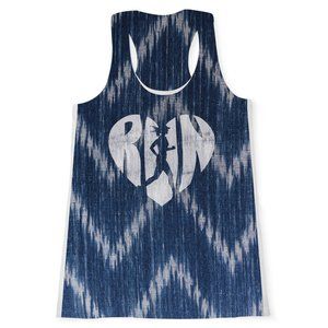 Women's Performance Tank Top - Love The Run Sz S